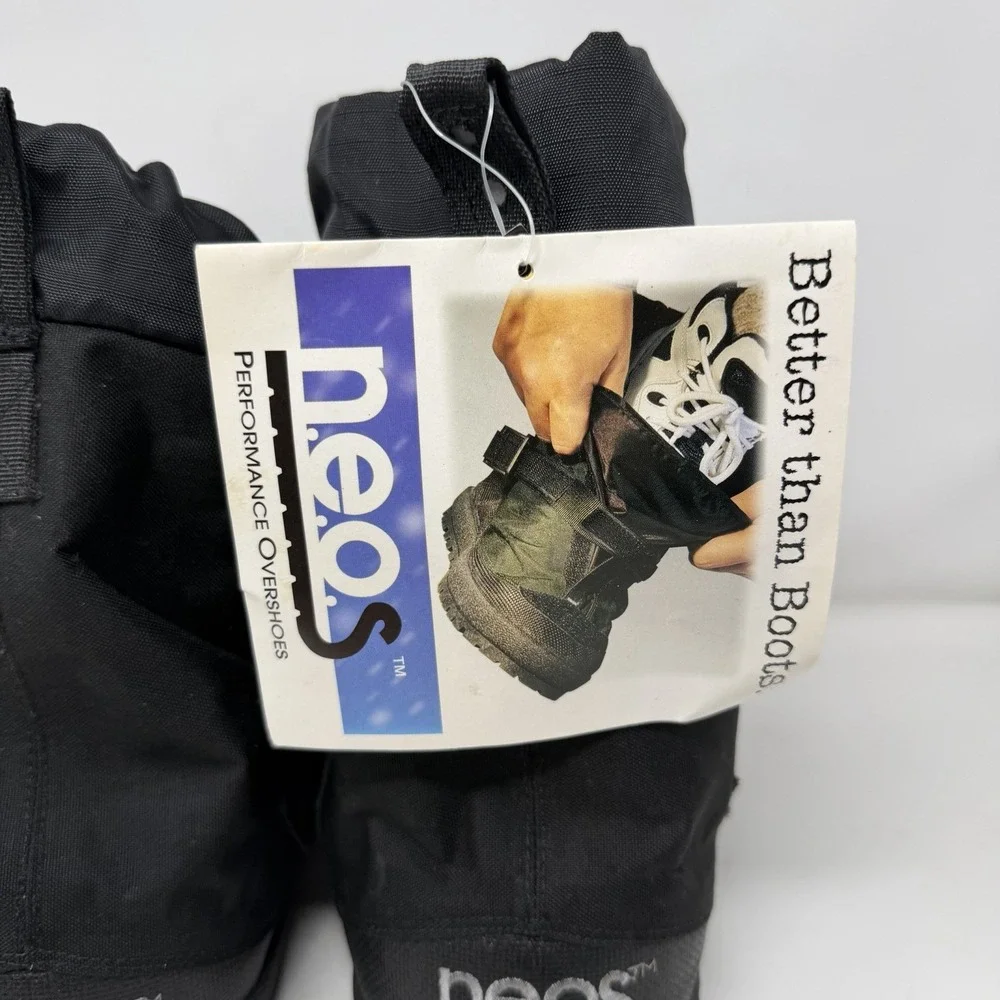 NEOS Traveller T1A Overshoes Mens Medium Black Waterproof Nylon Rain Snow Boots